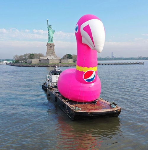 Inflatable Pepsi Flamingo