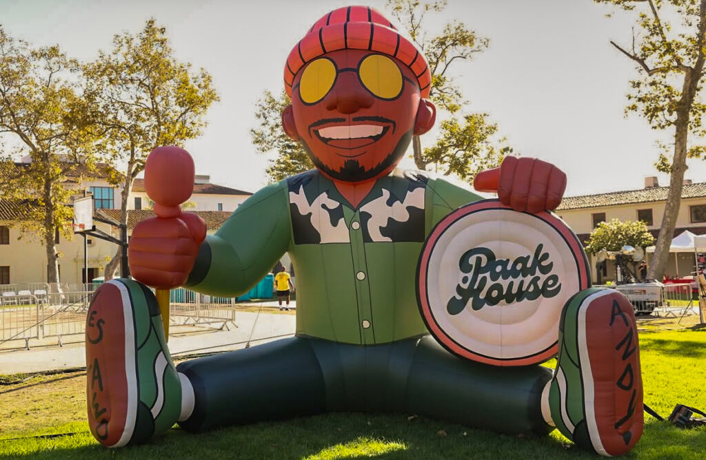 Custom inflatable character mascot created by Inflatable Images